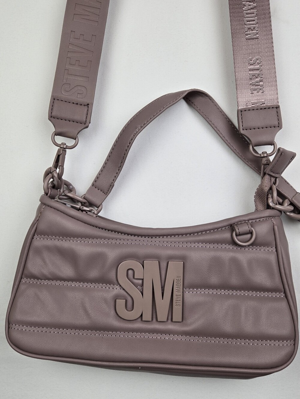 Steve MADDEN Mauve Bzoia Crossbody Shoulder Bag Long/ Short Strap